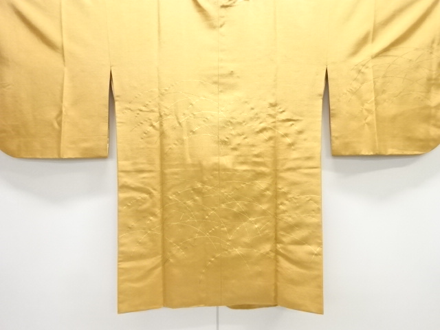 JAPANESE KIMONO / MICHIYUKI COAT / SILK / GRASS